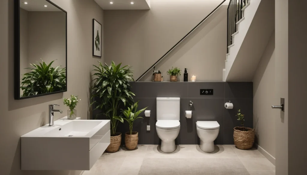 wc sous escalier
